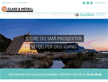 Tablet Screenshot of glassmester.trondheim.no