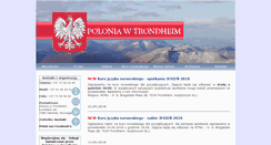 Desktop Screenshot of polonia.trondheim.no